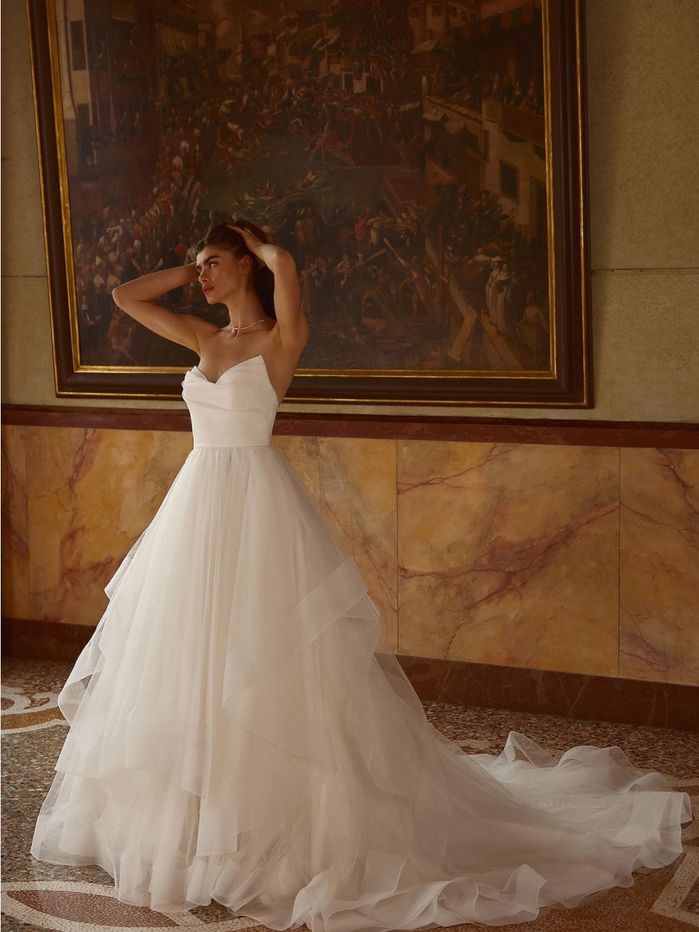 Brand New Justin Alexander Strapless Wedding Gown (Tags Still On)